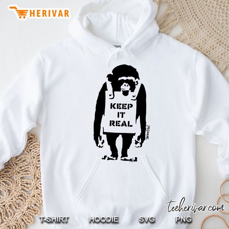 Banksy - Keep It Real Slim Fit Hoodie