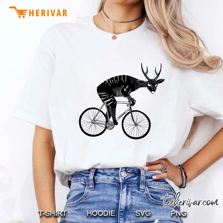 Deer & Bicycle Classic Ladies Tee