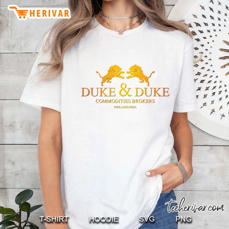 Duke And Duke Logo Inspired By Trading Places Slim Fit Ladies Tee