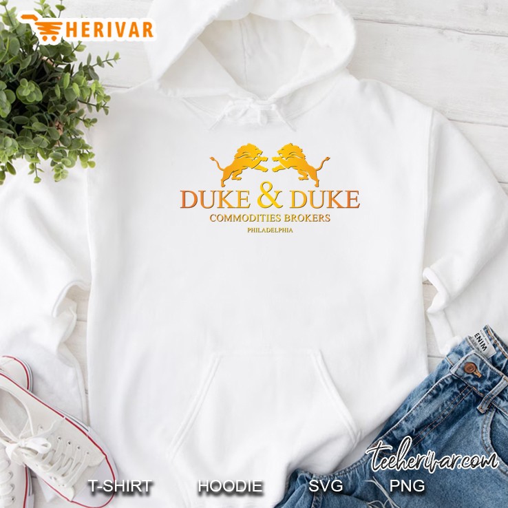 Duke And Duke Logo Inspired By Trading Places Slim Fit Hoodie