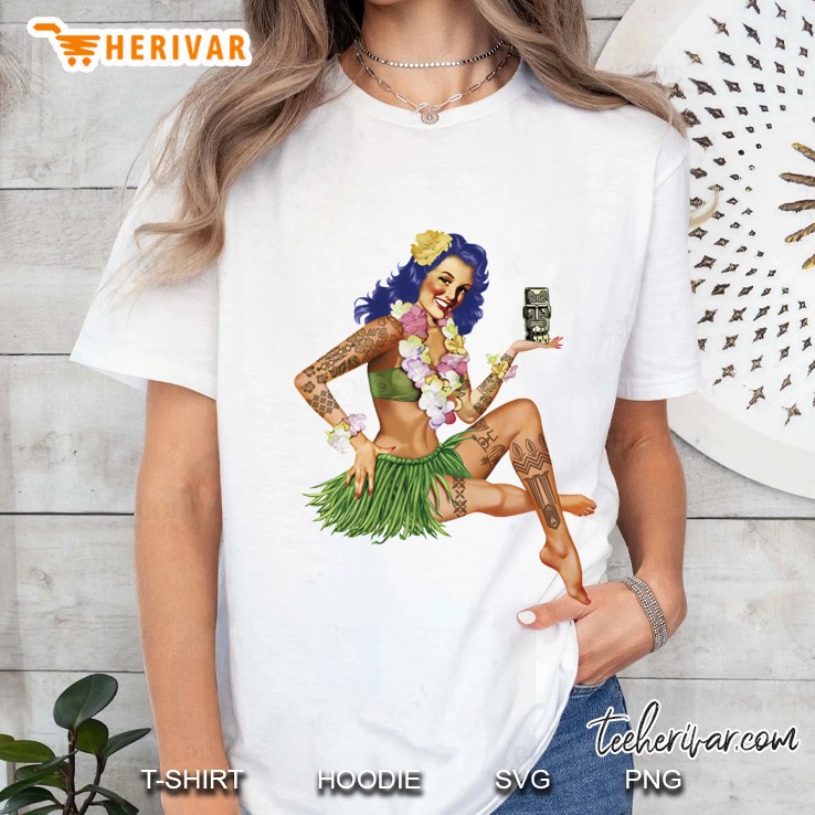 Hawaiian Pin-Up Classic Ladies Tee
