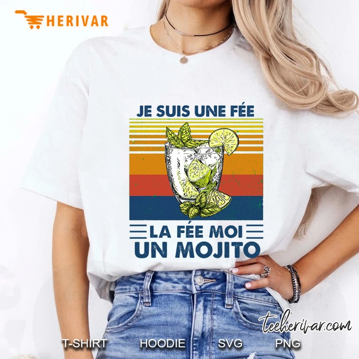 Je Suis Une Fee La Fee Moi Un Mojito Vintage Version Ladies Tee