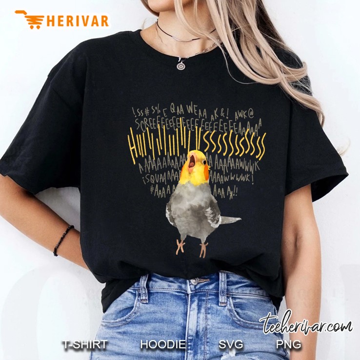 Angry Cockatiel Zip Ladies Tee