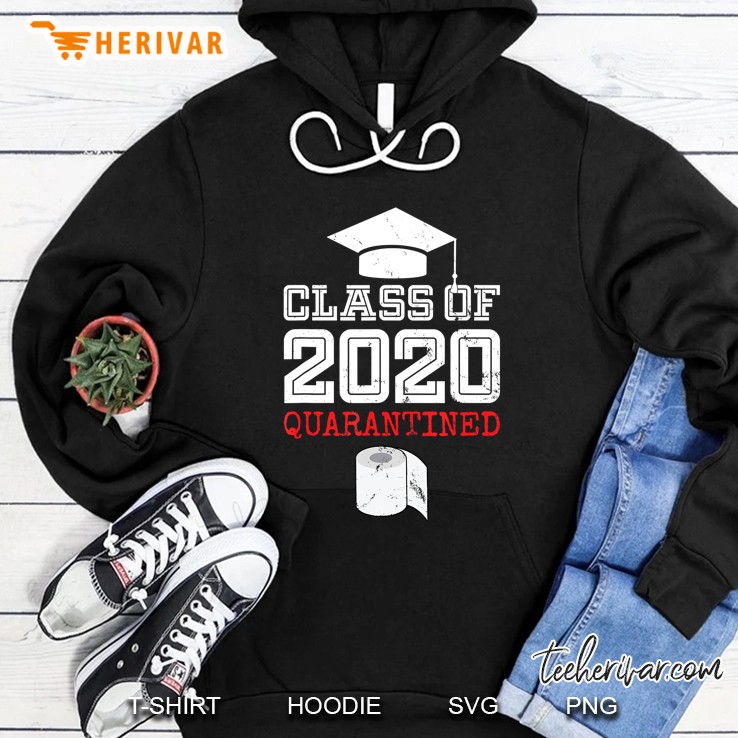 Class Of 2020 Senior Quarantine Funny Distance Toilet Paper Hoodie