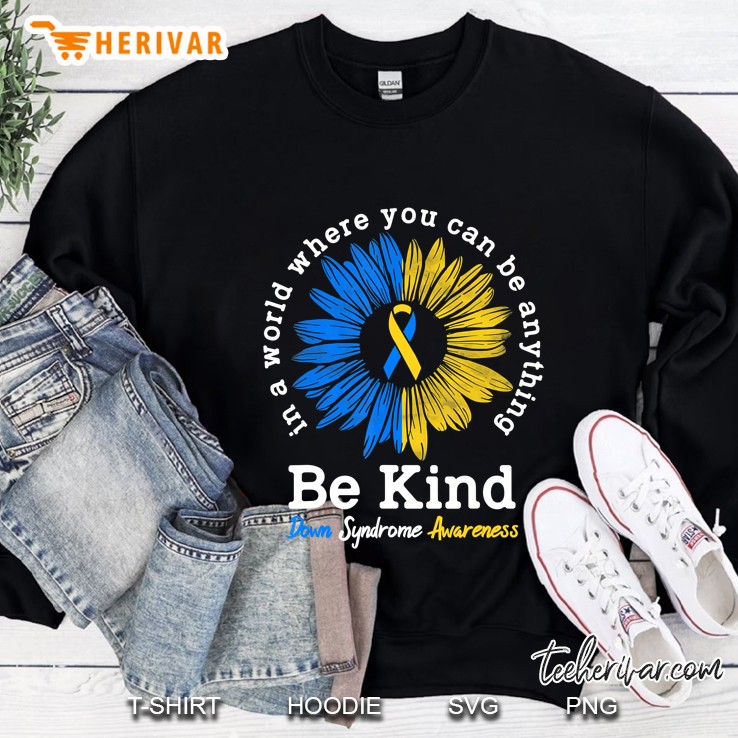 Down Syndrome Awareness Gift For Women Men Sunflower Be Kind Mugs