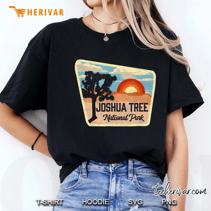 Joshua Tree National Park Retro Sign Design Hoodie