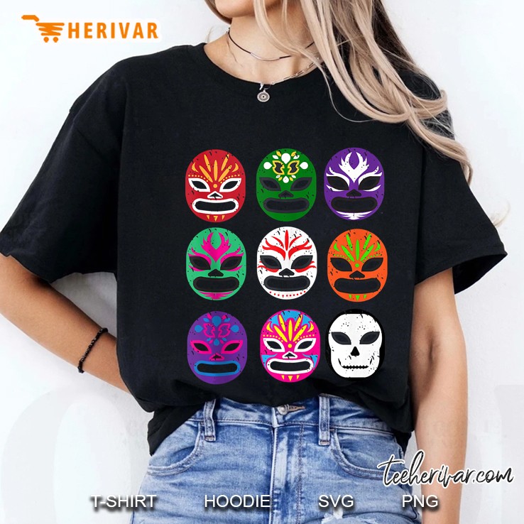 Lucha Libre Masks Mexican Wrestling Mask Ladies Tee