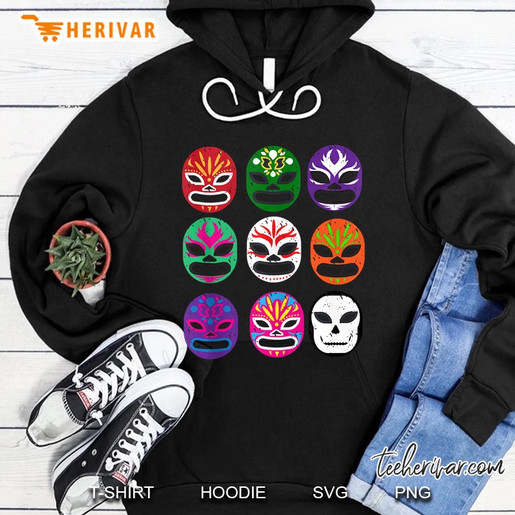 Lucha Libre Masks Mexican Wrestling Mask Hoodie
