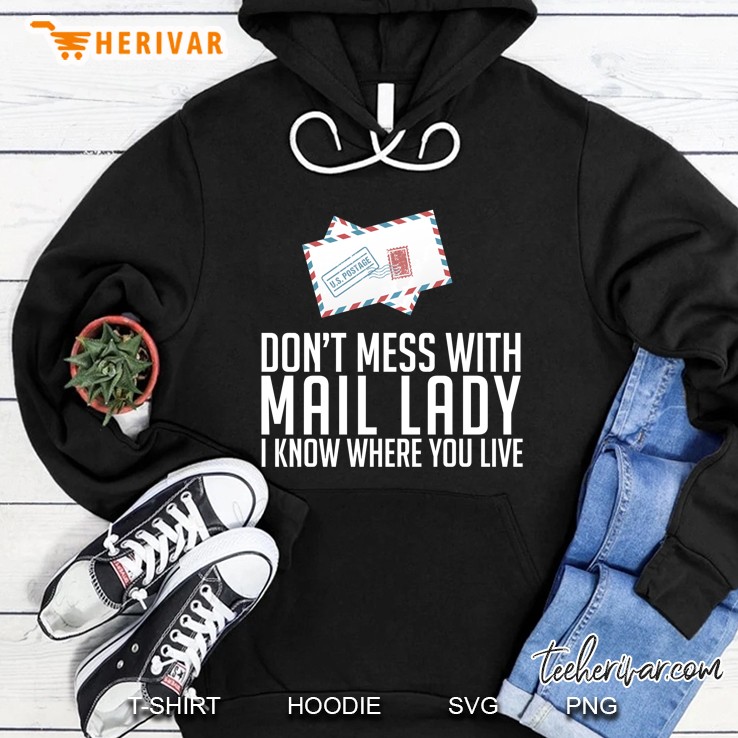Mail Lady For Postal Worker Pullover Hoodie