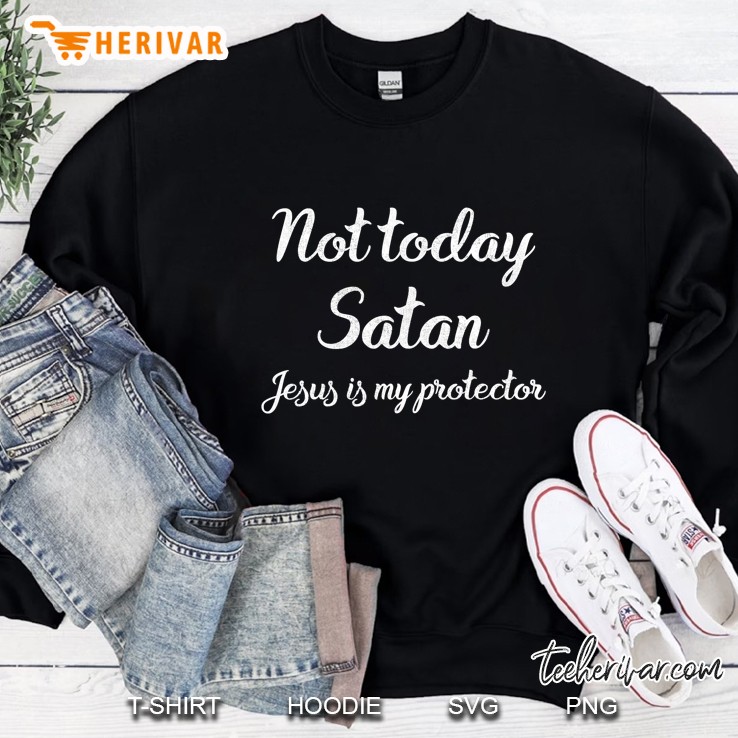 Not Today Satan Christian Tshirt For Men, Women, And Youth Mugs