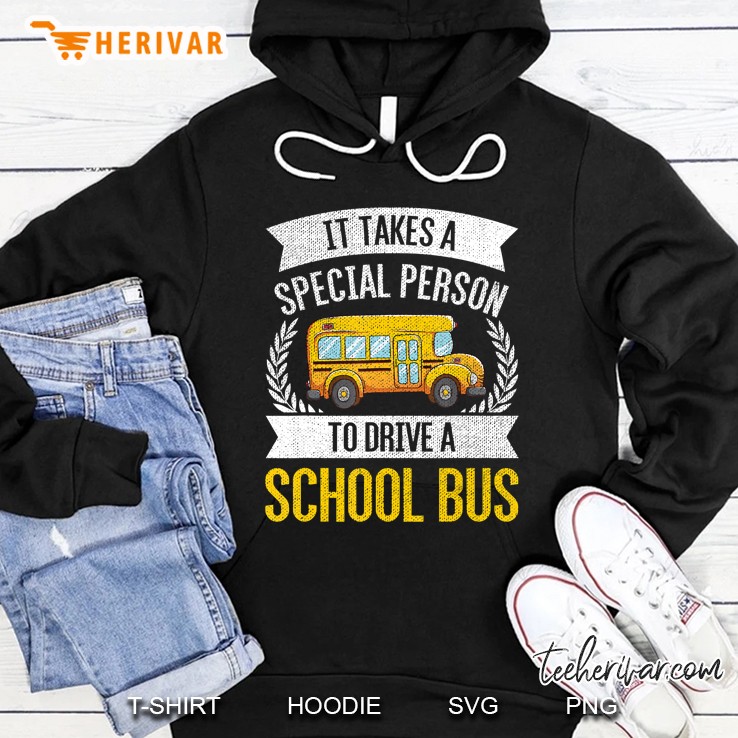 Only Special Persons Become Bus-Drivers School Bus Design Hoodie
