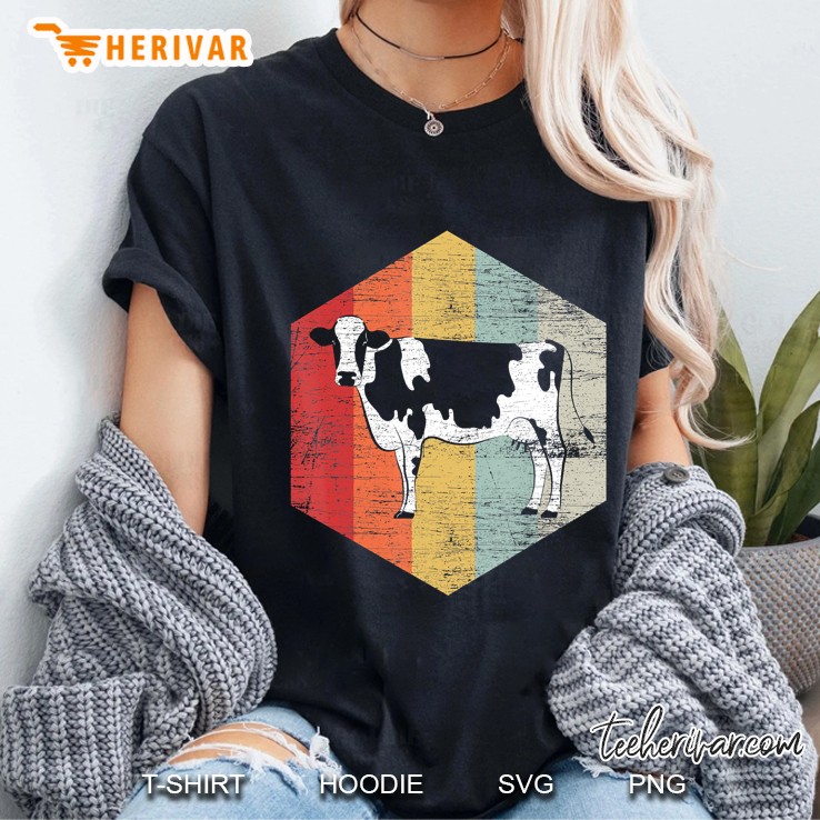Retro Cow Ladies Tee
