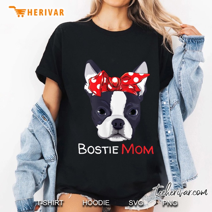 Womens Boston Terrier Mom Bostie Women Girls Tank Top Ladies Tee