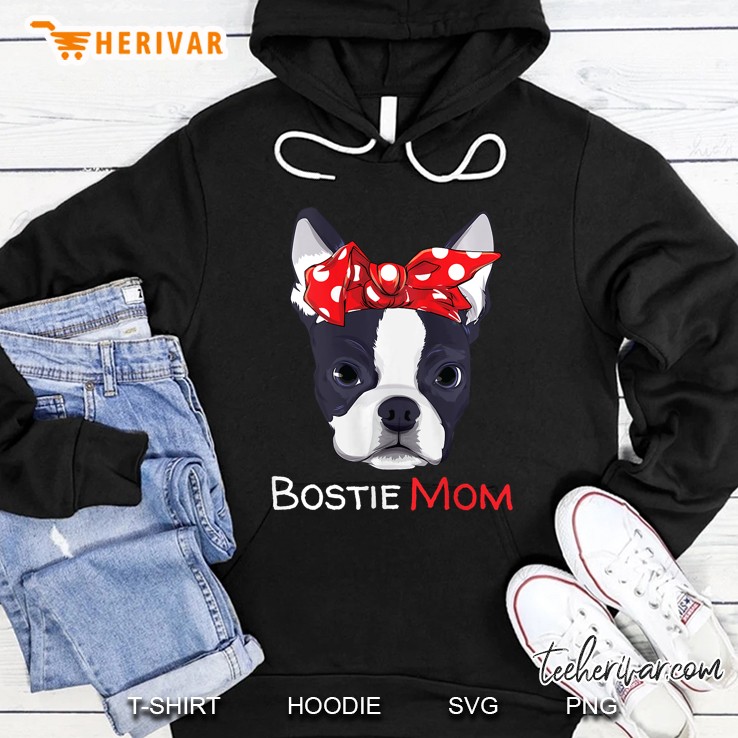 Womens Boston Terrier Mom Bostie Women Girls Tank Top Hoodie