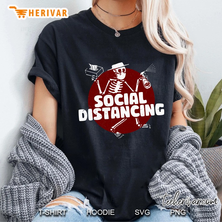 Social Distancing Dancing Skeleton Classic Hoodie