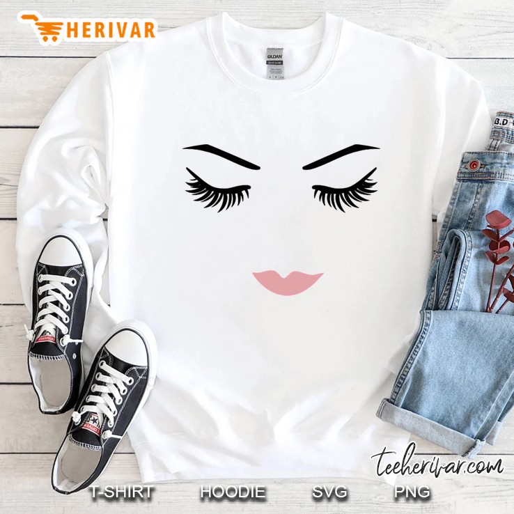 Eyelashes Lips Sweatshirt