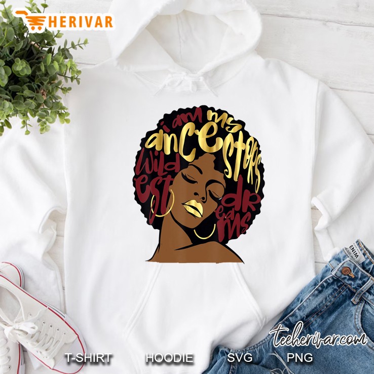 My Ancestors Dreams Gift Maroon Red Burgundy Ruby Hoodie