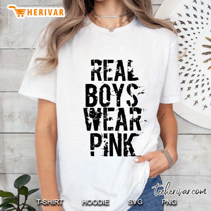 Real Boys Wear Pink Cool Pink Hoodie