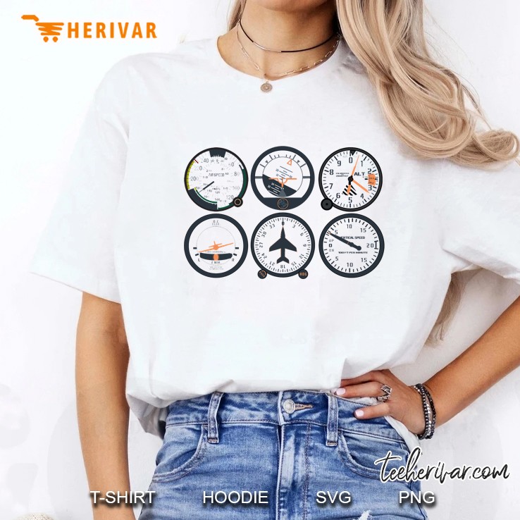Basic Six Flight Instruments Ladies Tee