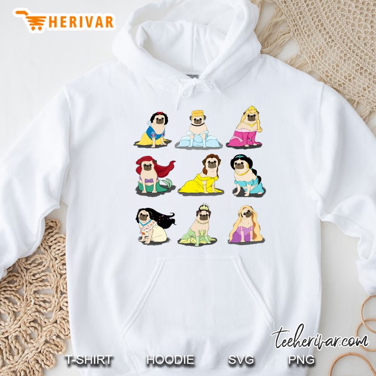 Pug Princesses Version 2 Ver2 Hoodie