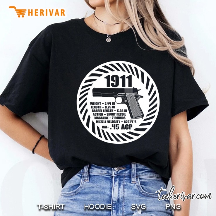 1911 Gun - Barrel Logo Ladies Tee