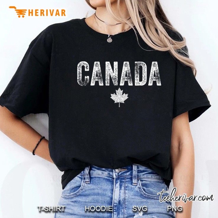 Canada Vintage Distressed Flag Leaf Maple Pride Men Women Hoodie