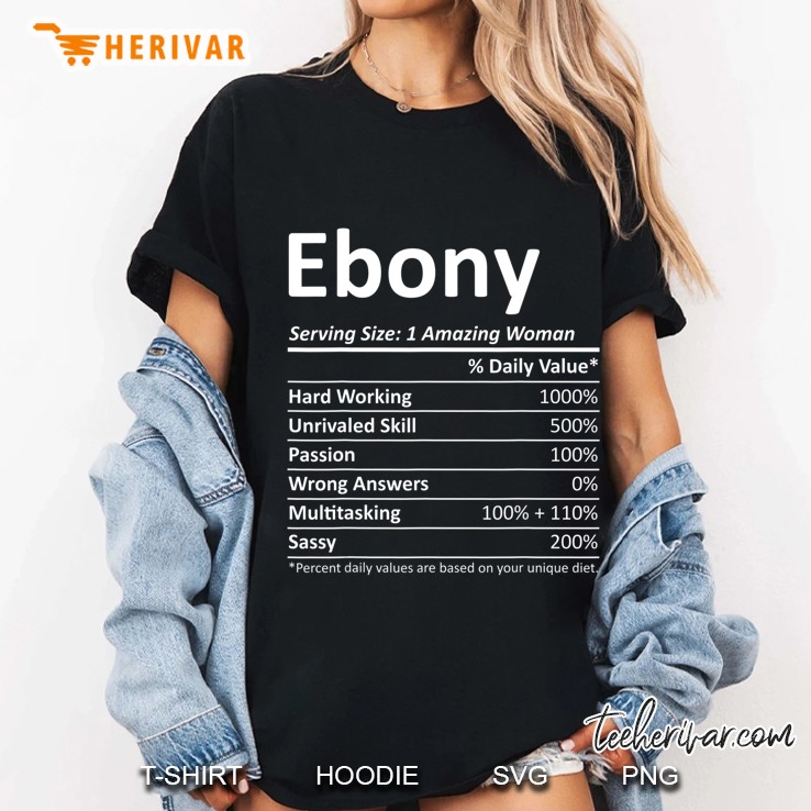 Ebony Nutrition Personalized Name Funny Christmas Gift Idea Hoodie