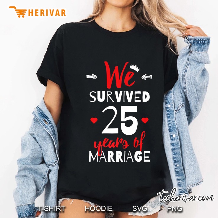 Funny Shirt For Couples - 25Th Wedding Anniversary Ladies Tee