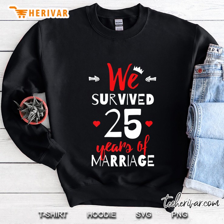 Funny Shirt For Couples - 25Th Wedding Anniversary Sweatshirt