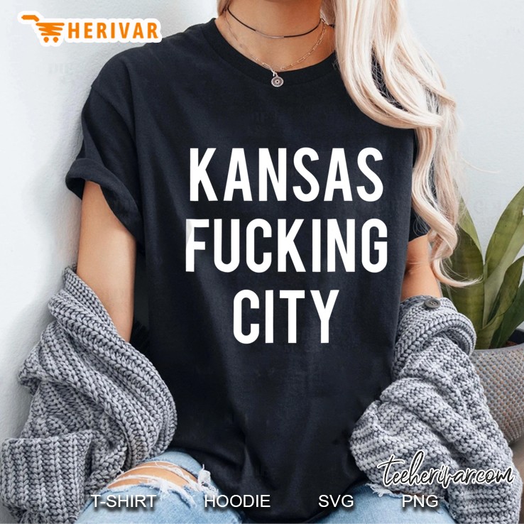 Kansas Fucking City Funny Kansas City Pride Ladies Tee