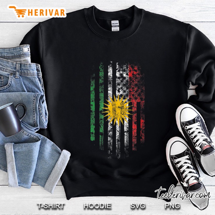 Kurdish American Flag - Kurdistan Shirt Sweatshirt