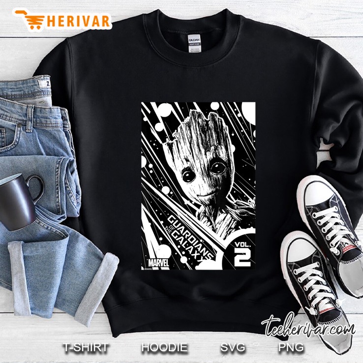 Marvel Groot Guardians Of The Galaxy 2 Light Graphic Sweatshirt