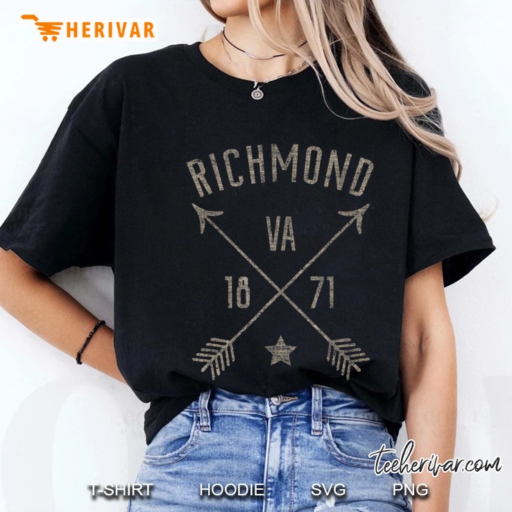 Richmond Va Cool Vintage Retro Style Home City Ladies Tee