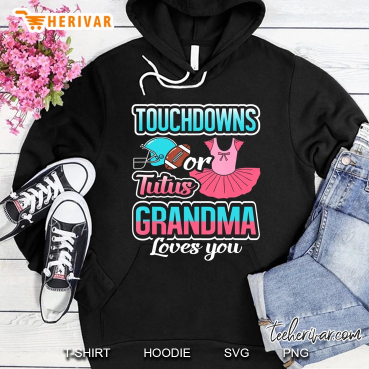 Touchdowns Or Tutus Grandma Loves You Gender Reveal Gift Mugs