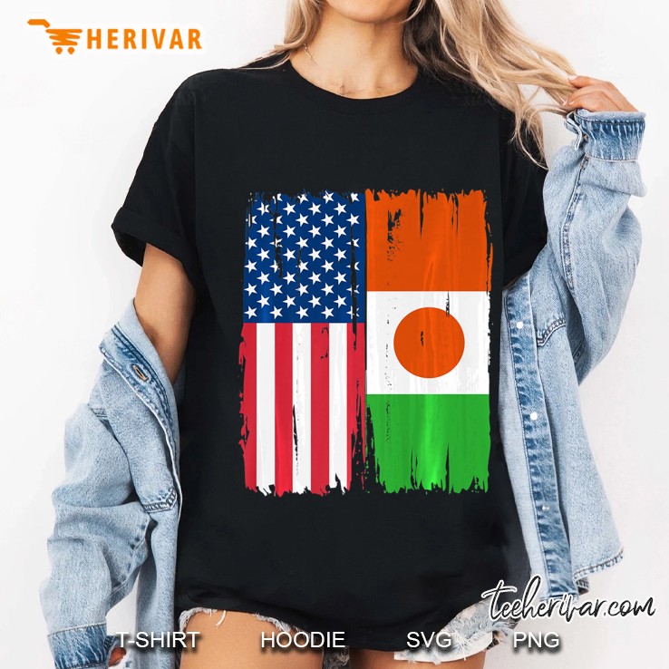 Usa Niger Flag Hoodie