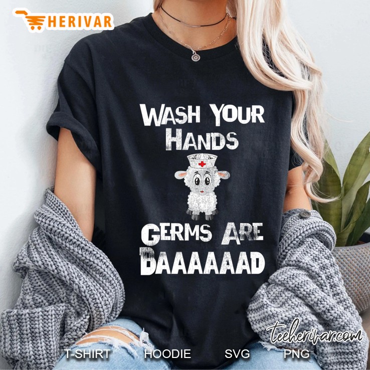 Vintage Funny Germ Awareness For School Or Pediatric Nurses Ladies Tee