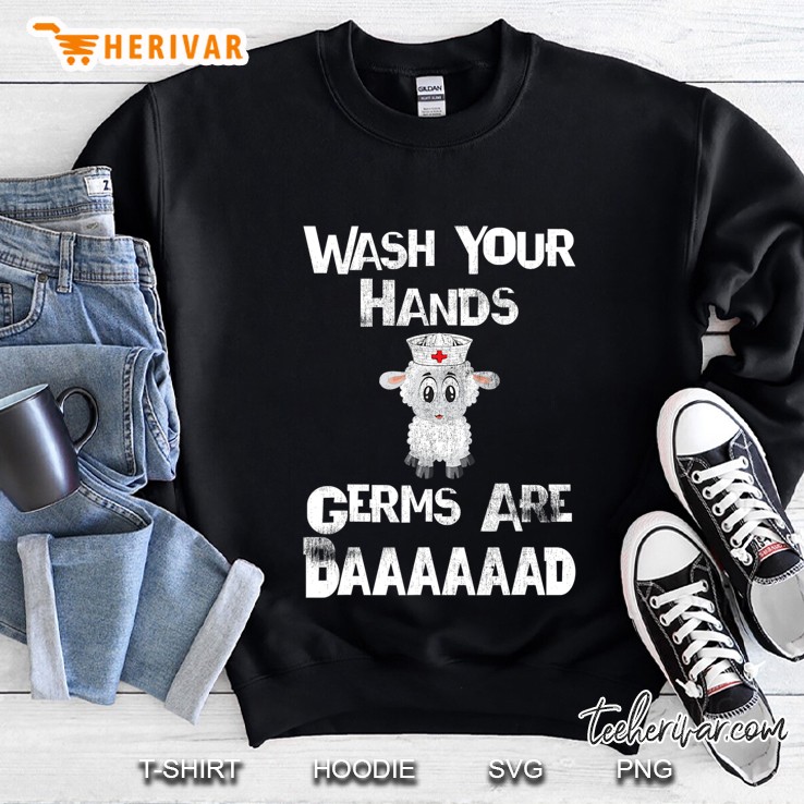 Vintage Funny Germ Awareness For School Or Pediatric Nurses Sweatshirt
