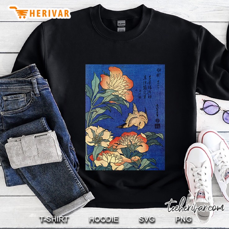 Flowers By Katsushika Hokusai (Reproduction) Classic Sweatshirt