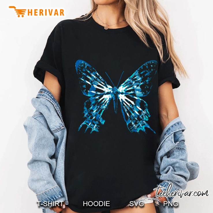 Fringe Butterfly Fitted Ladies Tee