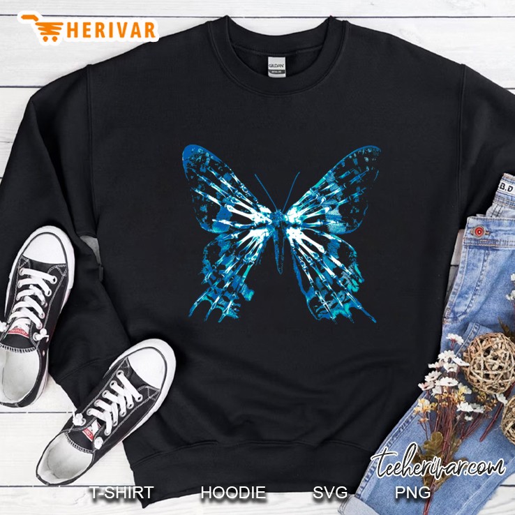 Fringe Butterfly Fitted Sweatshirt