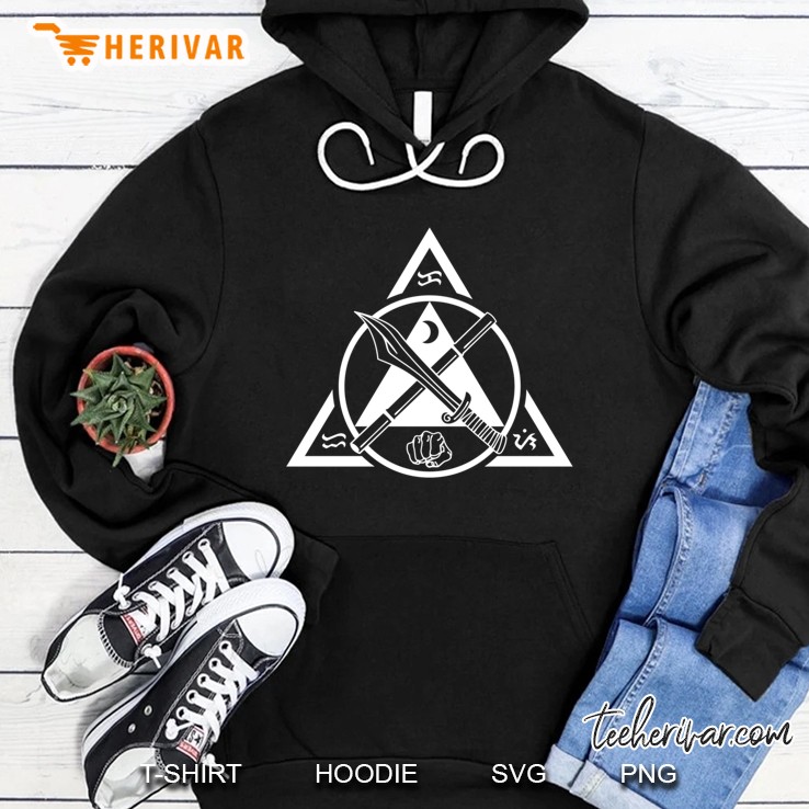 Kali Filipino Martial Arts Emblem Slim Fit Hoodie