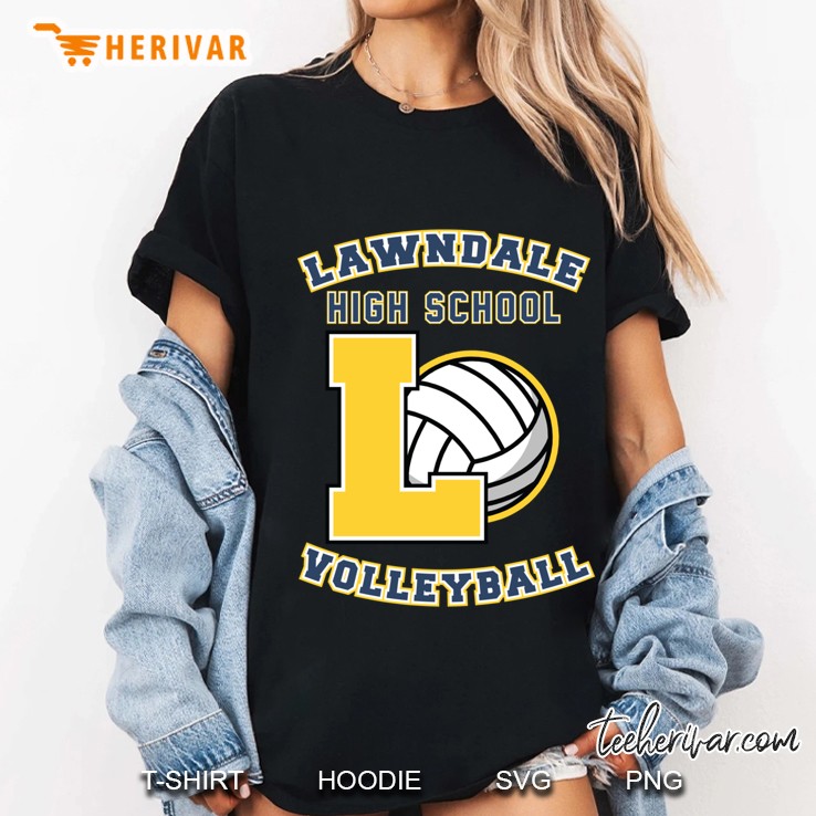 Lawndale Hs Volleyball Slim Fit Ladies Tee