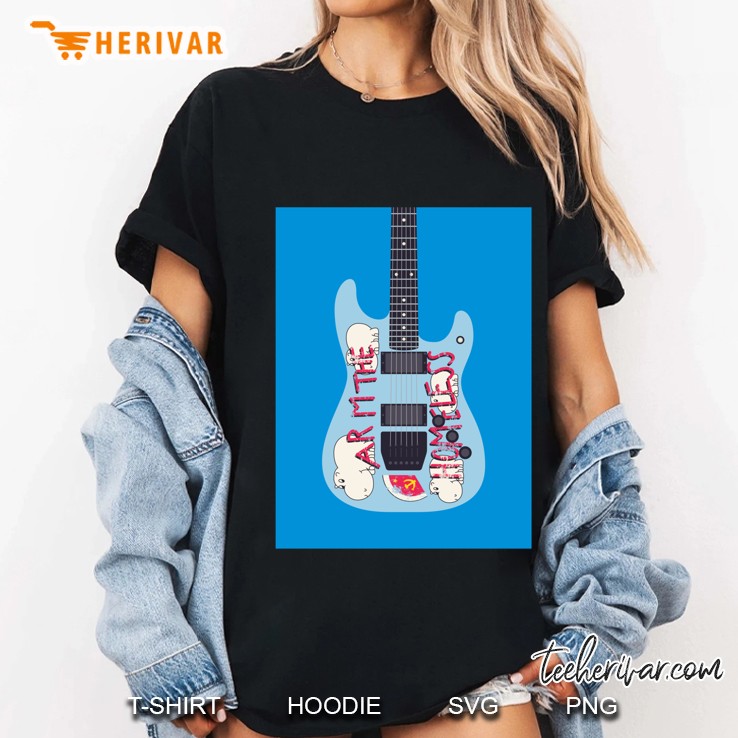 Punk Guitar - Black Classic Ladies Tee