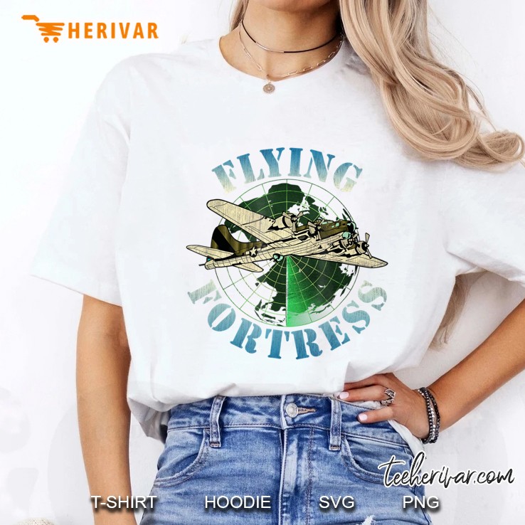 Vintage B-17 Bomber Ww2 Plane Aviation Airplane Shirt Grunge Ladies Tee