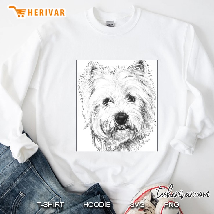 Beloved Westie Portrait In Graphite Sleeveless Top Mugs