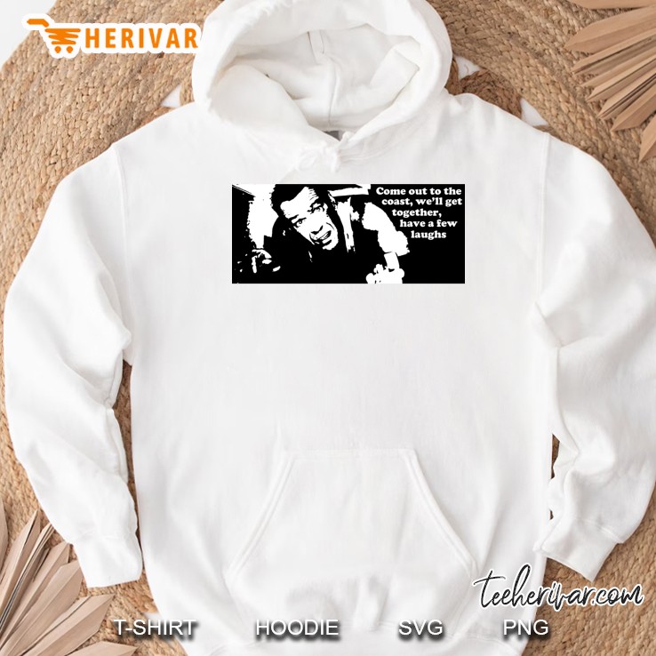 Die Hard Come Out To The Coast... Slim Fit Hoodie