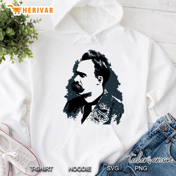 Friedrich Nietzsche Portrait Vector Drawing Classic Mugs