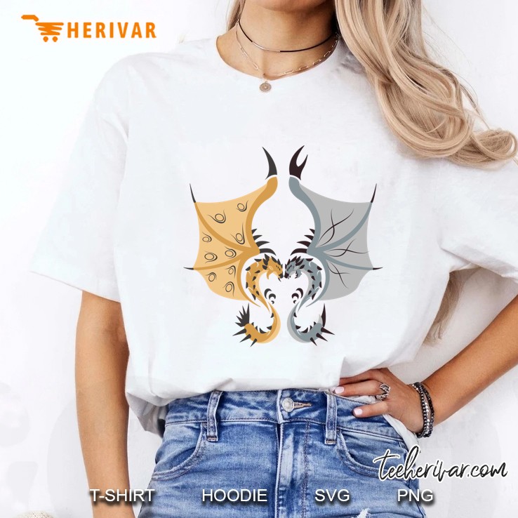 Heaven And Earth - Silver Rathalos X Gold Rathian Classic Ladies Tee
