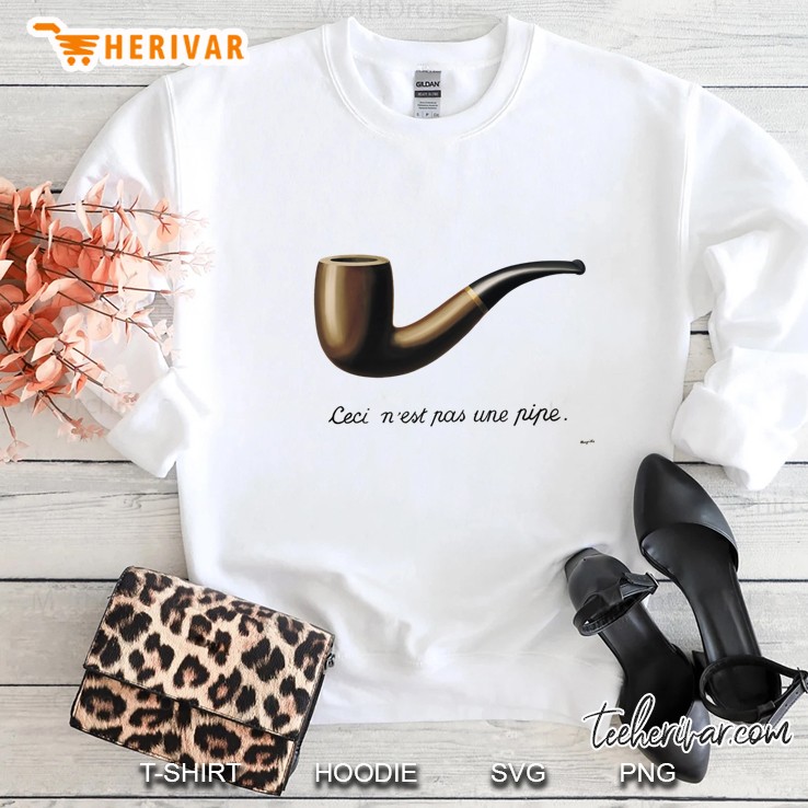 Magritte This Is Not A Pipe Classic Sweatshirt