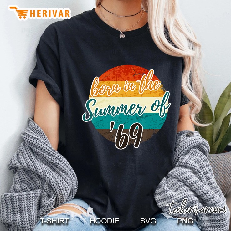 51Th Birthday Summer Of 69 Vintage Gift Dad Mom Ladies Tee